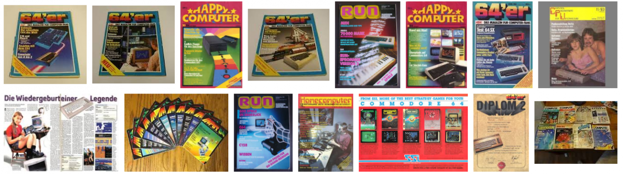 German Commodore 64 magazines.